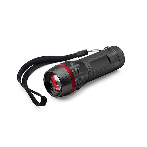 Green Arrow Equipment 4 x 1 in. Travel Flashlight with Zoom - Black GR2573228